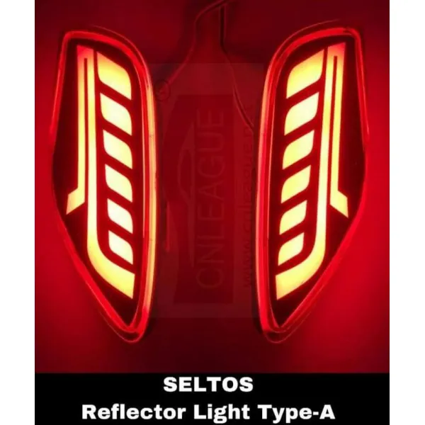 Kia Seltos 2019-23 LED Reflector Lights - Design B Kia Seltos 2019-23 LED Reflector Lights - Design B