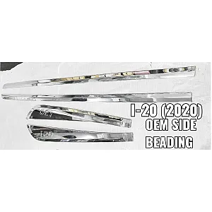 Hyundai I20 2020 Onwards Chrome Door Side Beading (Set of 4Pcs.)