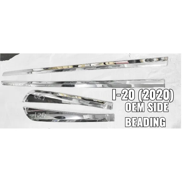 Hyundai I20 2020 Onwards Chrome Door Side Beading (Set of 4Pcs.) Hyundai I20 2020 Onwards Chrome Door Side Beading (Set of 4Pcs.)