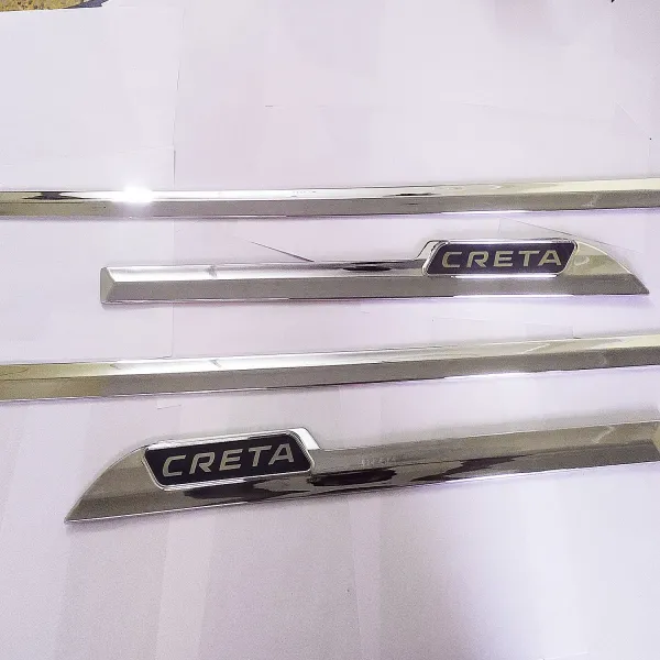 Hyundai New Creta 2020 Chrome Door Side Beading  Set Of 4 - Imported