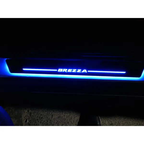 Maruti Suzuki Vitara Brezza 2016 Onwards Onwards Door Opening Matrix Moving LED Footstep - 4 Pieces