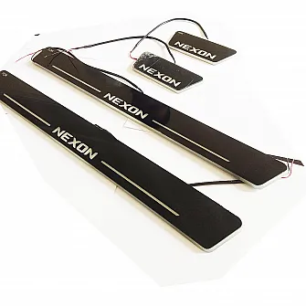 Tata Nexon 2017 Onwards Onwards Door Opening Matrix Moving LED Footstep - 4 Pieces