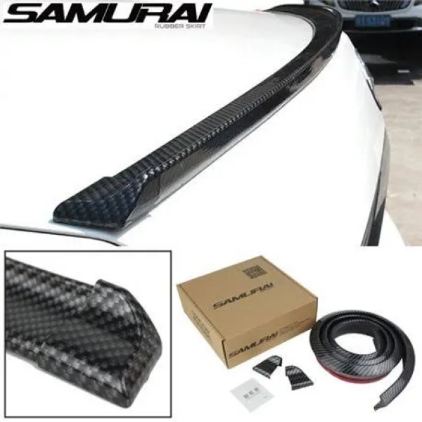 Samurai Spoiler Lip For Sedan Car Carbon Fiber Finish Samurai Spoiler Lip For Sedan Car Carbon Fiber Finish