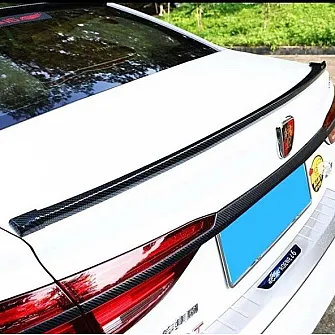 Samurai Spoiler Lip For Sedan Car Carbon Fiber Finish 