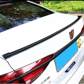Samurai Spoiler Lip For Sedan Car Carbon Fiber Finish 