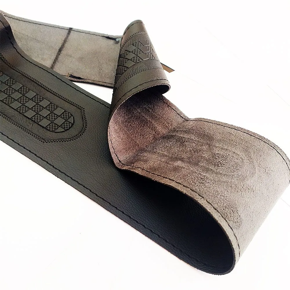 Adition Universal Leather Car Steering Cover Stritch Type - Black