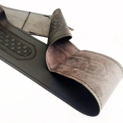 Adition Universal Leather Car Steering Cover Stritch Type - Black