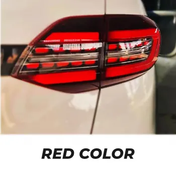 LED Tail Lights for Ford Endeavour 2015 Onwards - Red Glass