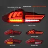 Honda City 2014-2020 Custom Modified BMW Style Tail Light With Matrix Turn Signal - Smoke Color
