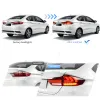 Honda City 2014-2020 Custom Modified BMW Style Tail Light With Matrix Turn Signal - Smoke Color