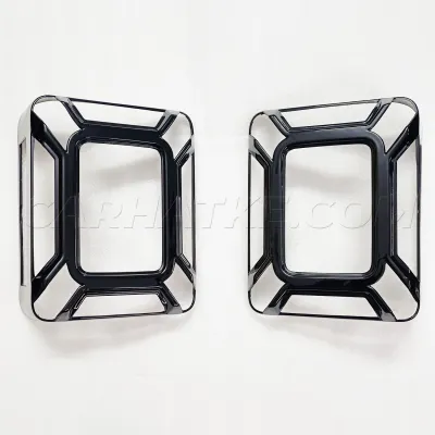 Mahindra New Thar 2020 Onward Tail Light Glossy Black Garnish (Set of 2 Pcs.)