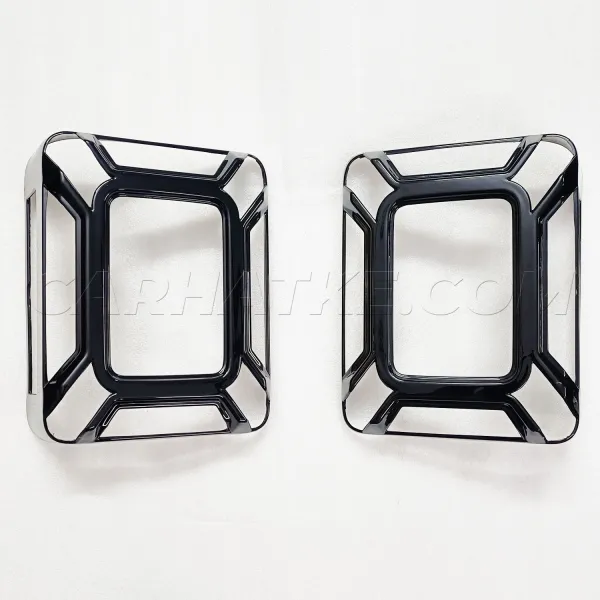 Mahindra New Thar 2020 Onward Tail Light Glossy Black Garnish (Set of 2 Pcs.)