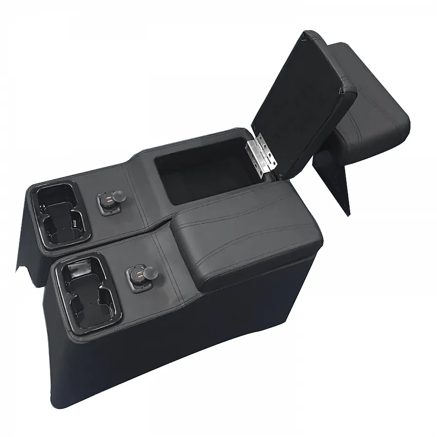 ABS Plastic Armrest Console With USB Charging for Mahindra Thar 2020 Onwards ABS Plastic Armrest Console With USB Charging for Mahindra Thar 2020 Onwards