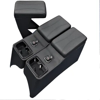 ABS Plastic Armrest Console With USB Charging for Mahindra Thar 2020 Onwards