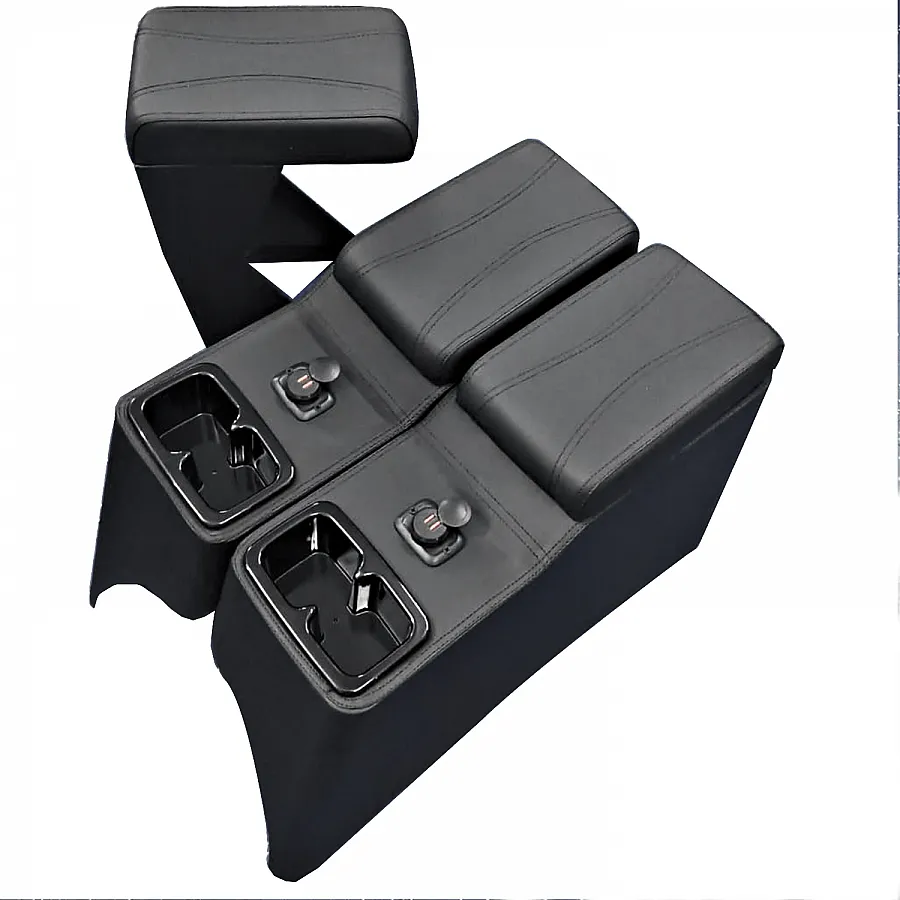 ABS Plastic Armrest Console With USB Charging for Mahindra Thar 2020 Onwards ABS Plastic Armrest Console With USB Charging for Mahindra Thar 2020 Onwards