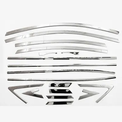 Hyundai Verna 2015-2017 Full Window Chrome Garnish Trims (Set Of 18Pcs.)