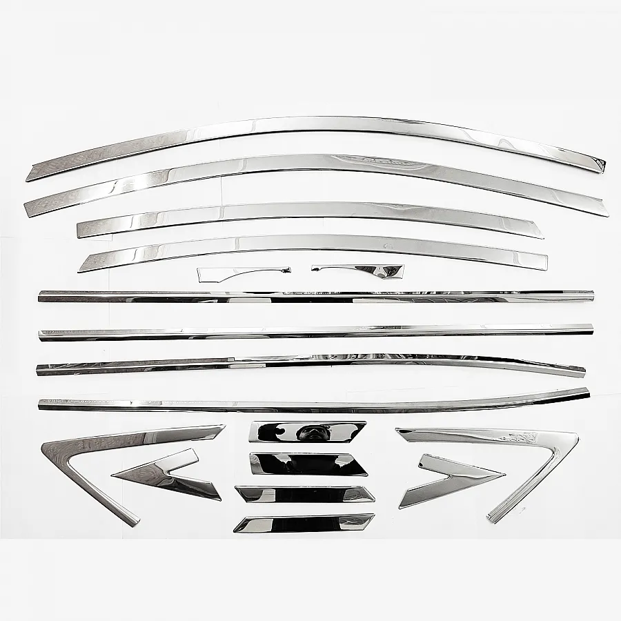 Hyundai Verna 2015-2017 Full Window Chrome Garnish Trims (Set Of 18Pcs.)