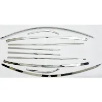 Nissan Sunny Full Window Chrome Garnish Trims (Set Of 10Pcs.)
