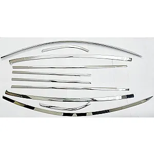 Nissan Sunny Full Window Chrome Garnish Trims (Set Of 10Pcs.)