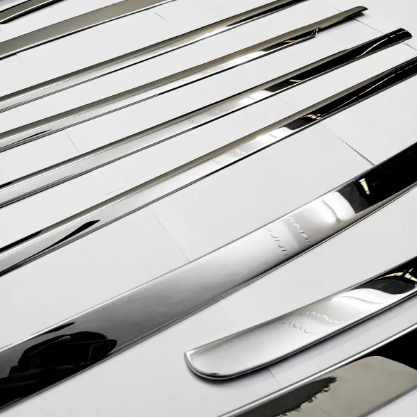 Nissan Sunny Full Window Chrome Garnish Trims (Set Of 10Pcs.) Nissan Sunny Full Window Chrome Garnish Trims (Set Of 10Pcs.)