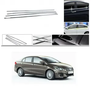 Maruti Ciaz Lower Window Chrome Garnish Trims (Set Of 4Pcs.) Maruti Ciaz Lower Window Chrome Garnish Trims (Set Of 4Pcs.)