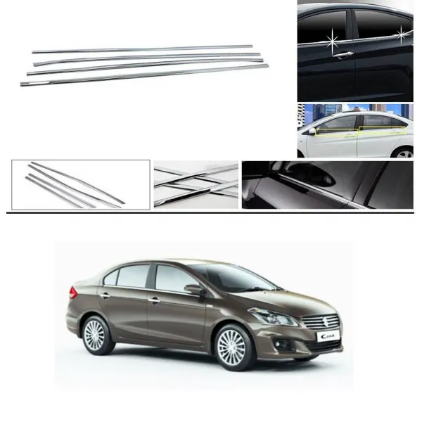 Maruti Ciaz Lower Window Chrome Garnish Trims (Set Of 4Pcs.)