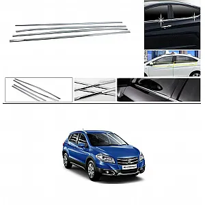 Maruti S Cross Lower Window Chrome Garnish Trims (Set Of 4Pcs.)