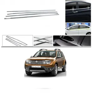 Renault Duster Lower Window Chrome Garnish Trims (Set of 4Pcs.)