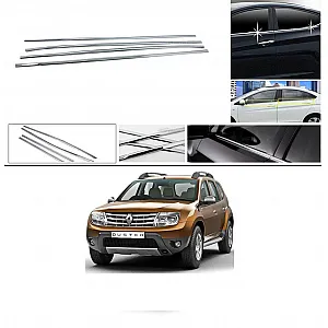 Renault Duster Lower Window Chrome Garnish Trims (Set of 4Pcs.)