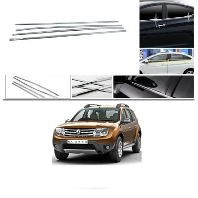 Renault Duster Lower Window Chrome Garnish Trims (Set of 4Pcs.)