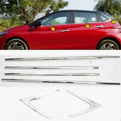 Hyundai i20 2020 Onwards Lower Window Chrome Garnish Trims (Set Of 6Pcs.)