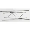 Jeep Compass Lower Window Chrome Garnish Trims (Set of 6Pcs.)