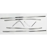 Jeep Compass Lower Window Chrome Garnish Trims (Set of 6Pcs.)