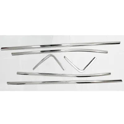 Jeep Compass Lower Window Chrome Garnish Trims (Set of 6Pcs.)