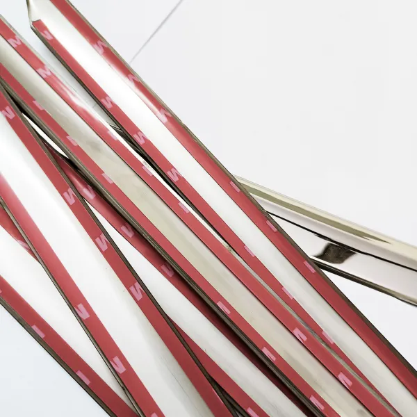 Jeep Compass Lower Window Chrome Garnish Trims (Set of 6Pcs.)