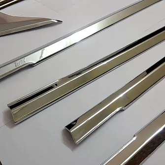 Cnleague Kia Seltos 2019 Onwards Lower Window Chrome Garnish - ABS Material