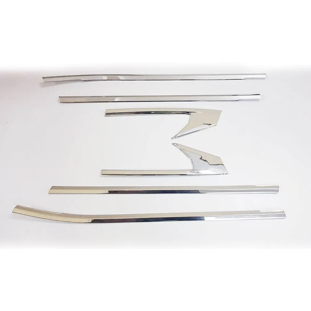 Cnleague Lower Window Chrome Garnish Trims for Kia Seltos 2019-25