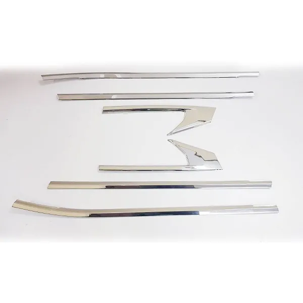 Cnleague Kia Seltos 2019 Onwards Lower Window Chrome Garnish Trims Cnleague Kia Seltos 2019 Onwards Lower Window Chrome Garnish Trims