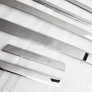Maruti Suzuki New Brezza 2022 Onward Lower Window Chrome Garnish Trims (Set Of 8Pcs.)