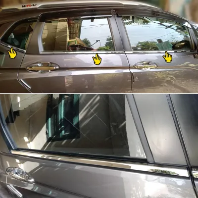 Honda WRV Lower Window Chrome Garnish Trims Set Of 6