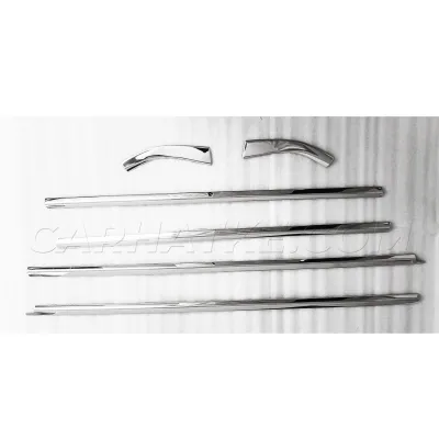 Cnleague Tata Punch 2021 Onwards Lower Window Chrome Garnish Trims