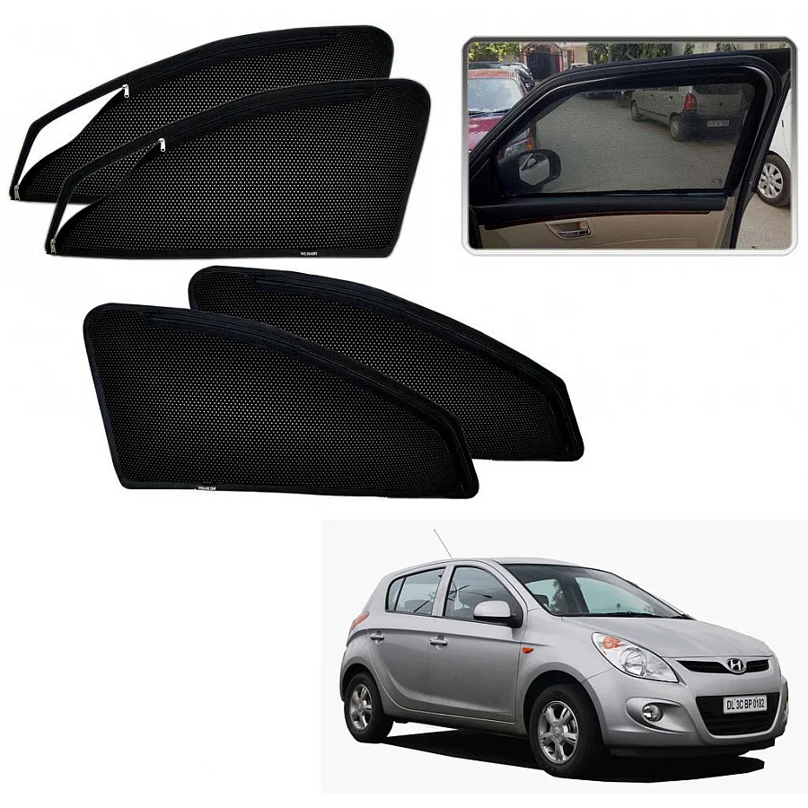 Hyundai i20 2008-2012 Window Zipper Magnetic Sun Shades