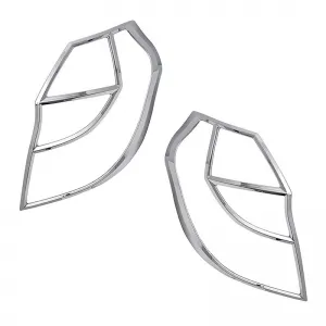 Galio Maruti Suzuki Alto K10 2014-2019 Tail Light Chrome Garnish Cover Trim (Set Of 2Pcs.)