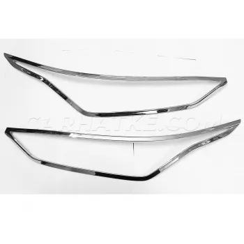 Nissan Magnite 2020 Onwards Headlight Chrome Garnish Cover (Set of 2Pcs.)