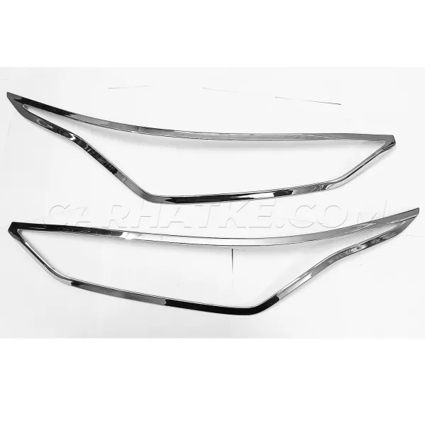 Nissan Magnite 2020 Onwards Headlight Chrome Garnish Cover (Set of 2Pcs.) Nissan Magnite 2020 Onwards Headlight Chrome Garnish Cover (Set of 2Pcs.)