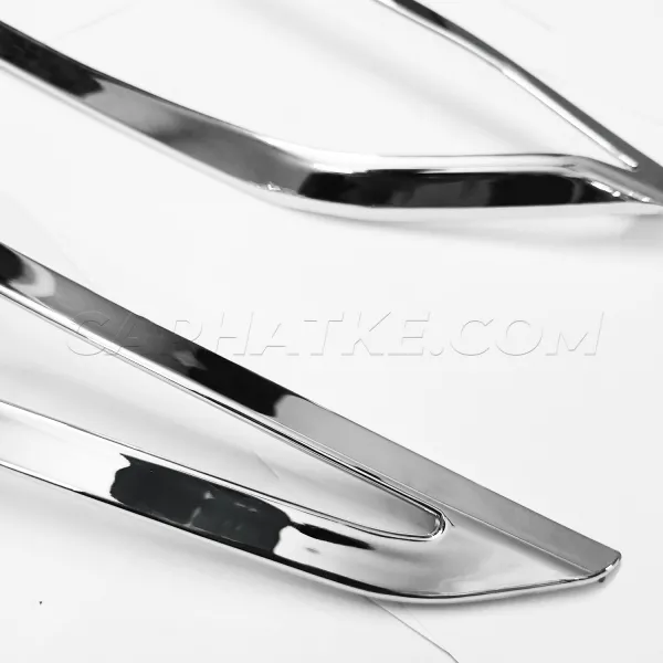 Nissan Magnite 2020 Onwards Headlight Chrome Garnish Cover (Set of 2Pcs.) Nissan Magnite 2020 Onwards Headlight Chrome Garnish Cover (Set of 2Pcs.)