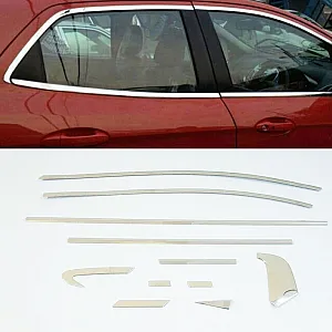 Honda City 2009 Full Window Chrome Garnish Trims (Set Of 22Pcs.)