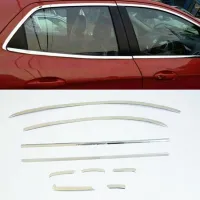 Honda City 2015-2017 Full Window Chrome Garnish Trims (Set Of 18Pcs.)