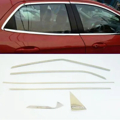 Hyundai Creta 2015-2018 Full Window Chrome Garnish Trims (Set Of 12Pcs.) Hyundai Creta 2015-2018 Full Window Chrome Garnish Trims (Set Of 12Pcs.)