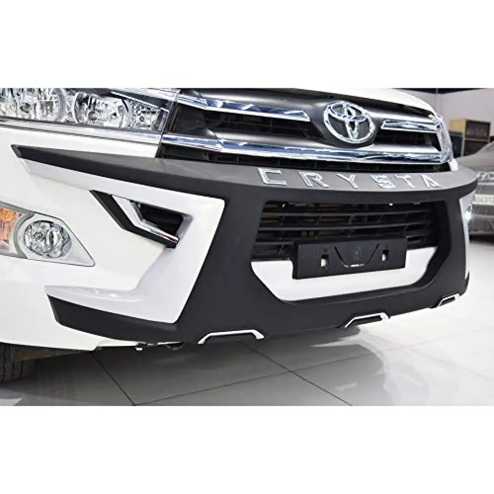 Toyota Innova Crysta Front and Rear Bumper Guard Protector in High Quality ABS Material